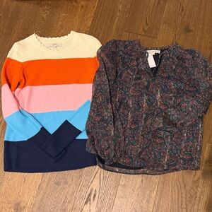 LOFT sweater and blouse